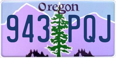 OR license plate 943PQJ
