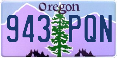 OR license plate 943PQN