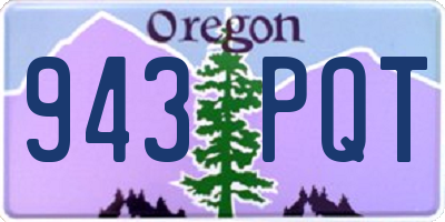 OR license plate 943PQT