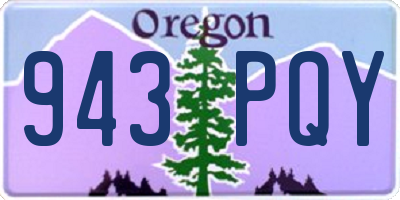 OR license plate 943PQY