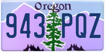 OR license plate 943PQZ