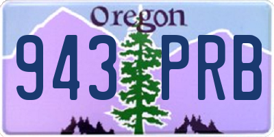 OR license plate 943PRB