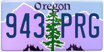 OR license plate 943PRG
