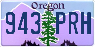 OR license plate 943PRH
