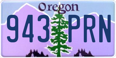 OR license plate 943PRN
