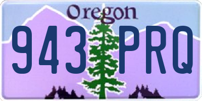 OR license plate 943PRQ