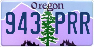 OR license plate 943PRR