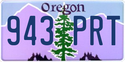 OR license plate 943PRT