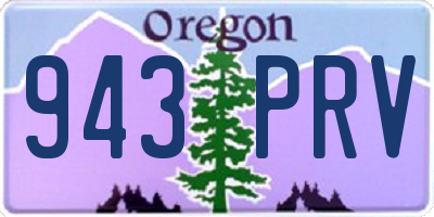 OR license plate 943PRV