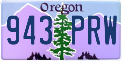 OR license plate 943PRW