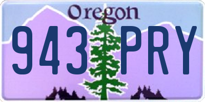 OR license plate 943PRY