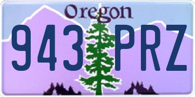OR license plate 943PRZ