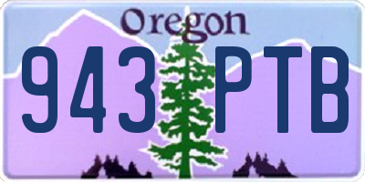 OR license plate 943PTB