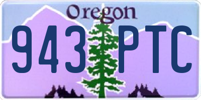 OR license plate 943PTC