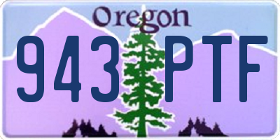 OR license plate 943PTF