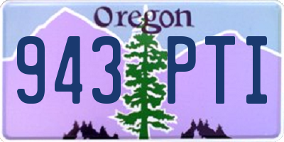 OR license plate 943PTI