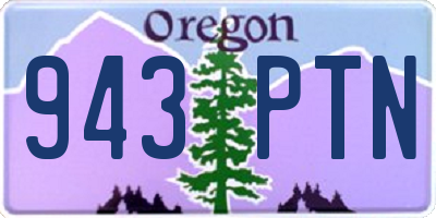 OR license plate 943PTN