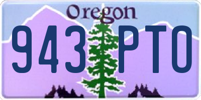 OR license plate 943PTO