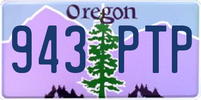 OR license plate 943PTP