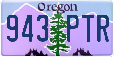 OR license plate 943PTR
