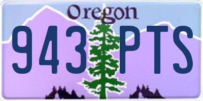 OR license plate 943PTS