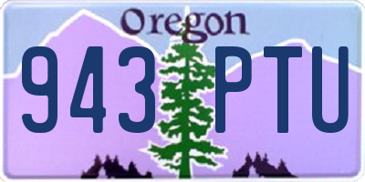 OR license plate 943PTU