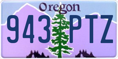OR license plate 943PTZ