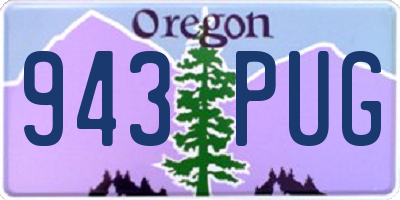 OR license plate 943PUG