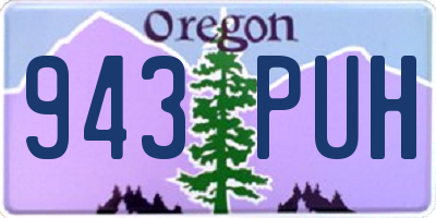 OR license plate 943PUH