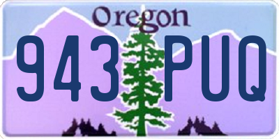 OR license plate 943PUQ