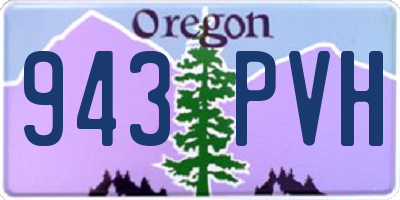 OR license plate 943PVH