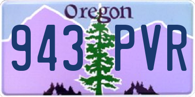 OR license plate 943PVR