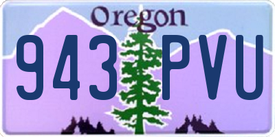 OR license plate 943PVU