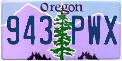 OR license plate 943PWX