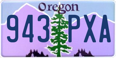 OR license plate 943PXA