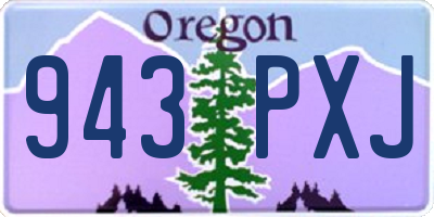 OR license plate 943PXJ