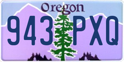 OR license plate 943PXQ