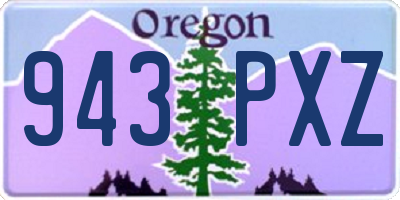 OR license plate 943PXZ