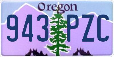 OR license plate 943PZC