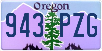 OR license plate 943PZG