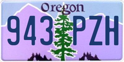 OR license plate 943PZH