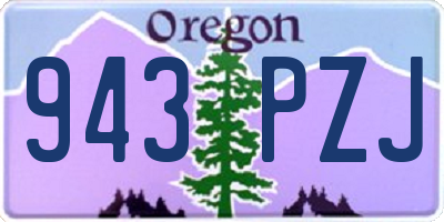 OR license plate 943PZJ