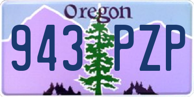 OR license plate 943PZP