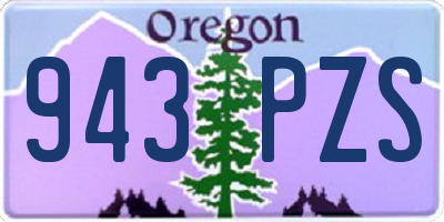 OR license plate 943PZS