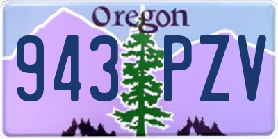 OR license plate 943PZV