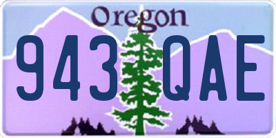OR license plate 943QAE