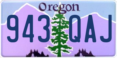 OR license plate 943QAJ