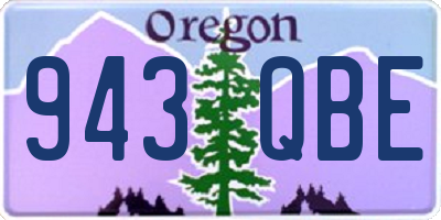 OR license plate 943QBE