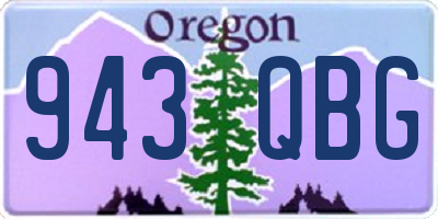 OR license plate 943QBG