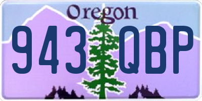 OR license plate 943QBP